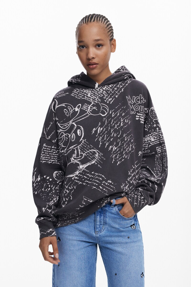【3サイズ展開】ミッキー レタリング スウェットパーカー/デシグアル(Desigual)|丸井(マルイ)店