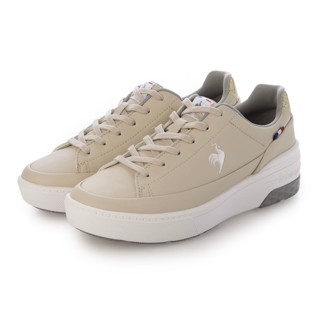 【雨水相応う】厚底レースアップスニーカー（LCS セーヴル 昇降機 II）／ルコック スポルティフ（lecoq sportif）
