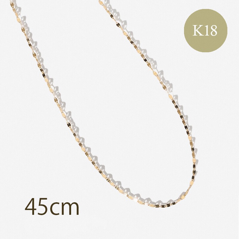 K18フラワークロスチェーンネックレス(45cm)/エルアンドコー(L&Co.)|丸井(マルイ)店