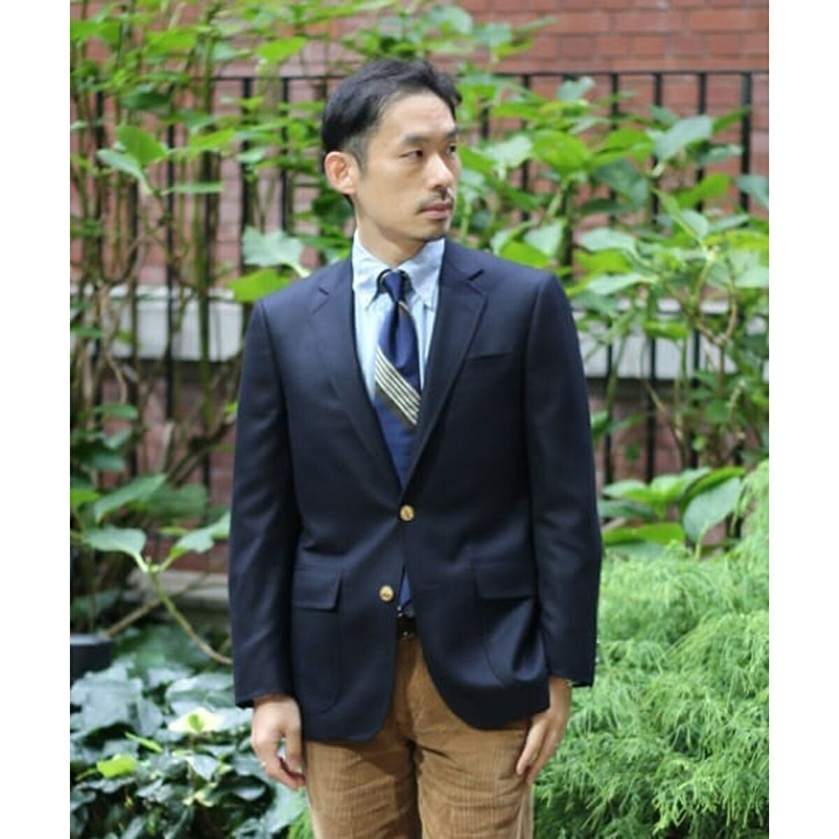 ミラクルクリンプウール　ボタニーサージ　段返り３釦ブレザー　Classic セレモニー／ブルックスブラザーズ（Brooks Brothers）