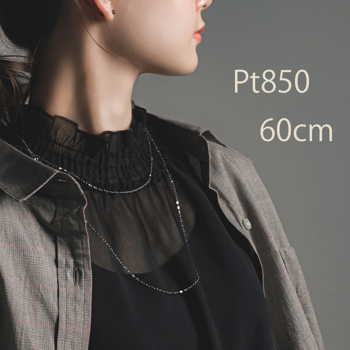 PT850フラワークロスチェーンネックレス(60cm)/エルアンドコー(L&Co.)|丸井(マルイ)店