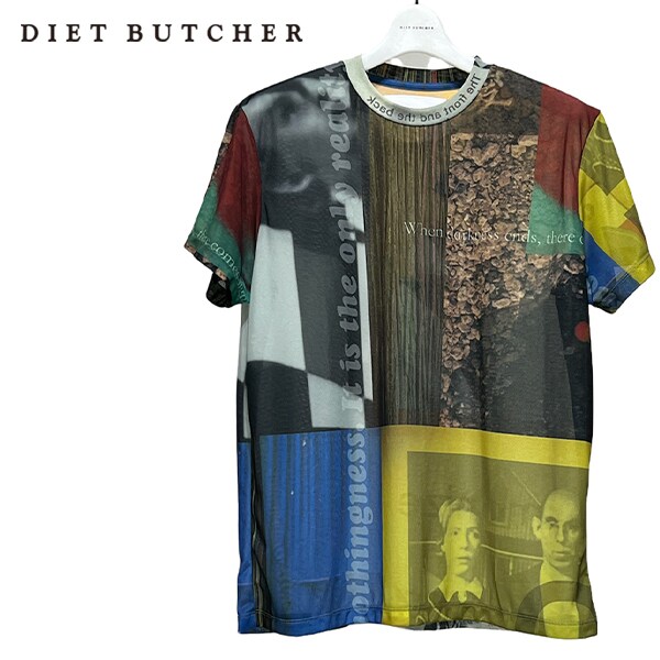 Short sleeve stretched t-shirt DB82374005／ダイエットブッチャー（DIET BUTCHER）