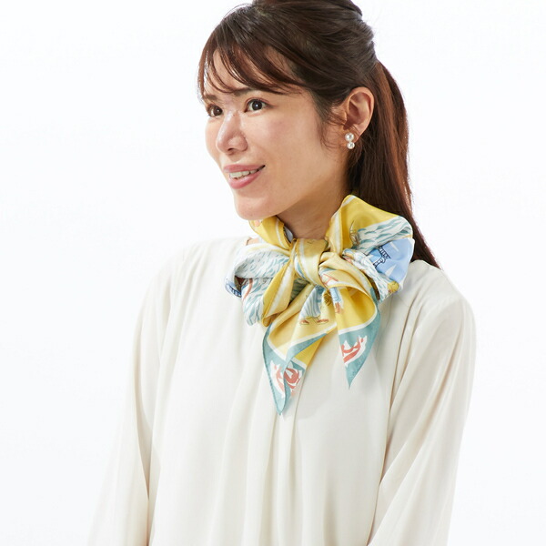 カシュネ（cache nez）/カシュネ cache nez / 横浜アーカイブシフォンスカーフ「スイス」 35cf021-33035-01b.jpg