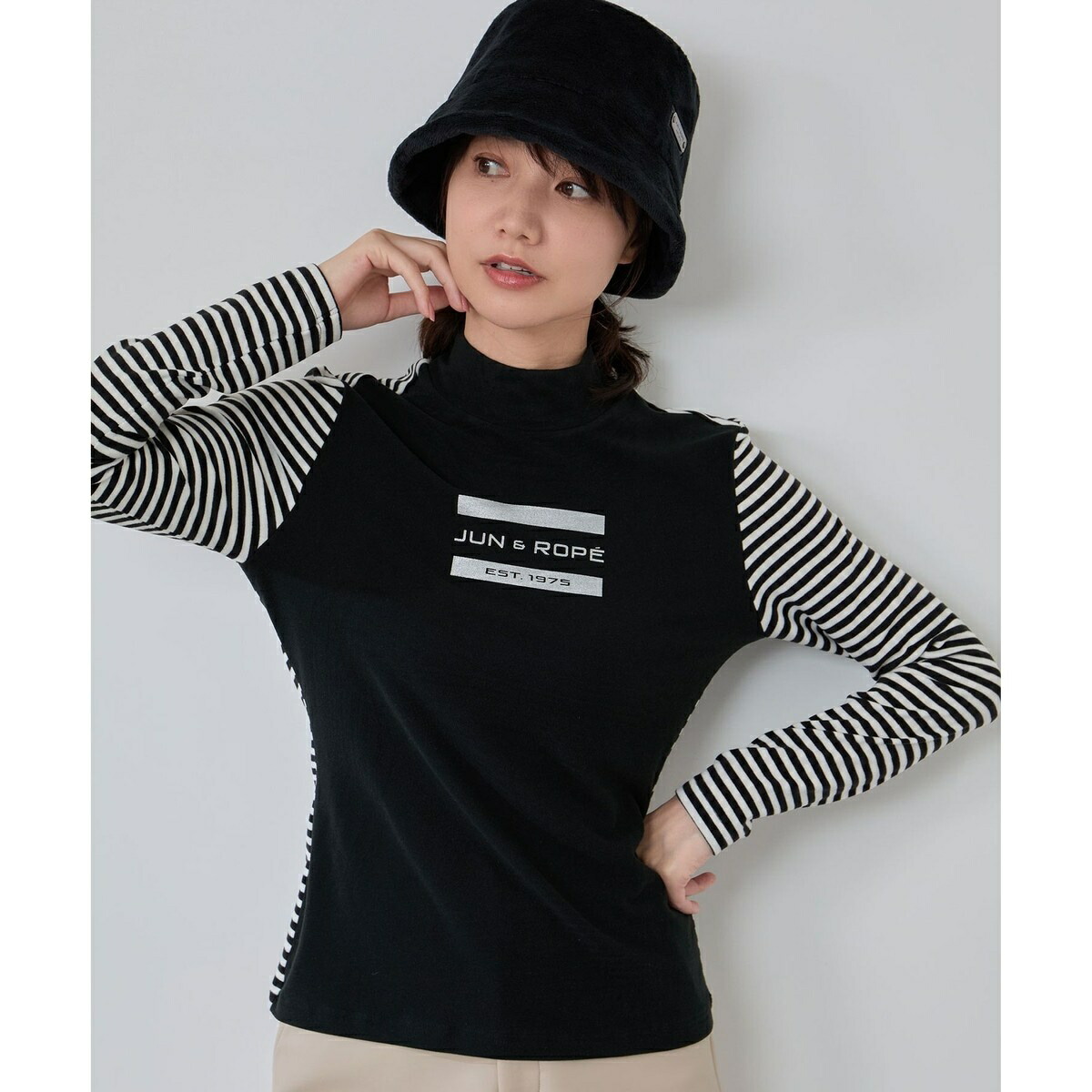 楽天市場】ロゴ使いパフスリーブ長袖プルオーバー／ジュン＆ロぺ