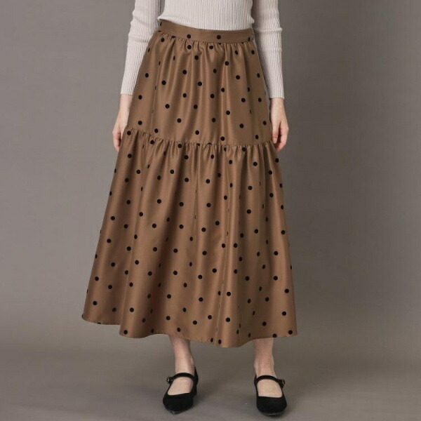 【CLASSY.掲げる】フロッキードットスカート／御召しものテリア（DRESSTERIOR）