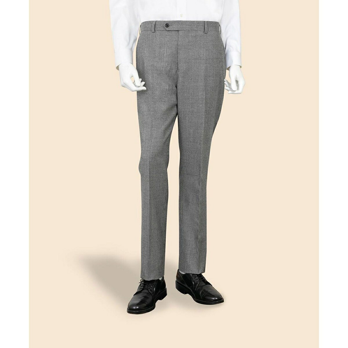 ウール　サキソニー　グレンチェック　プレーンフロント　トラウザーズ　Classic セレモニー／ブルックスブラザーズ（Brooks Brothers）｜丸井（マルイ）店