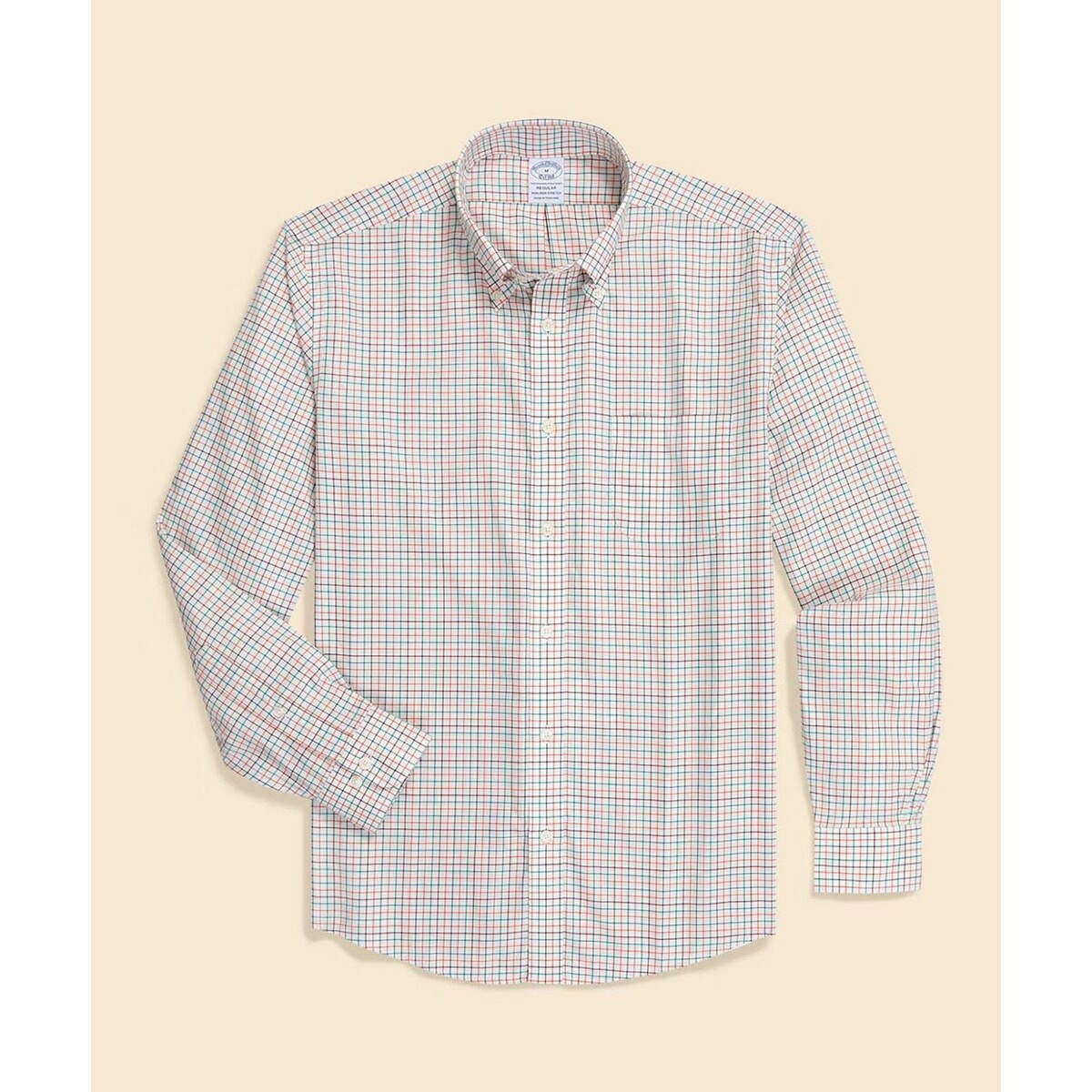 スーピマコットンストレッチツイル 照合のしるし 心地よいプルオーバー Regular／ブルックスブラザーズ（Brooks Brothers）