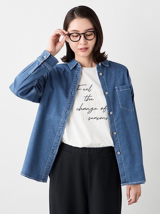 Everyday Denim Shirt／エレメント オブ シンプルライフ（element of SIMPLE LIFE）