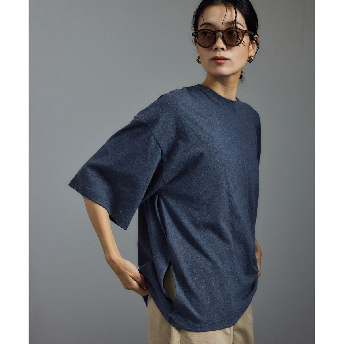 【Baserange（ベースレンジ）】PIN TEE SHIRT／サロン アダム エ ロペ（SALON adam et rope' ）