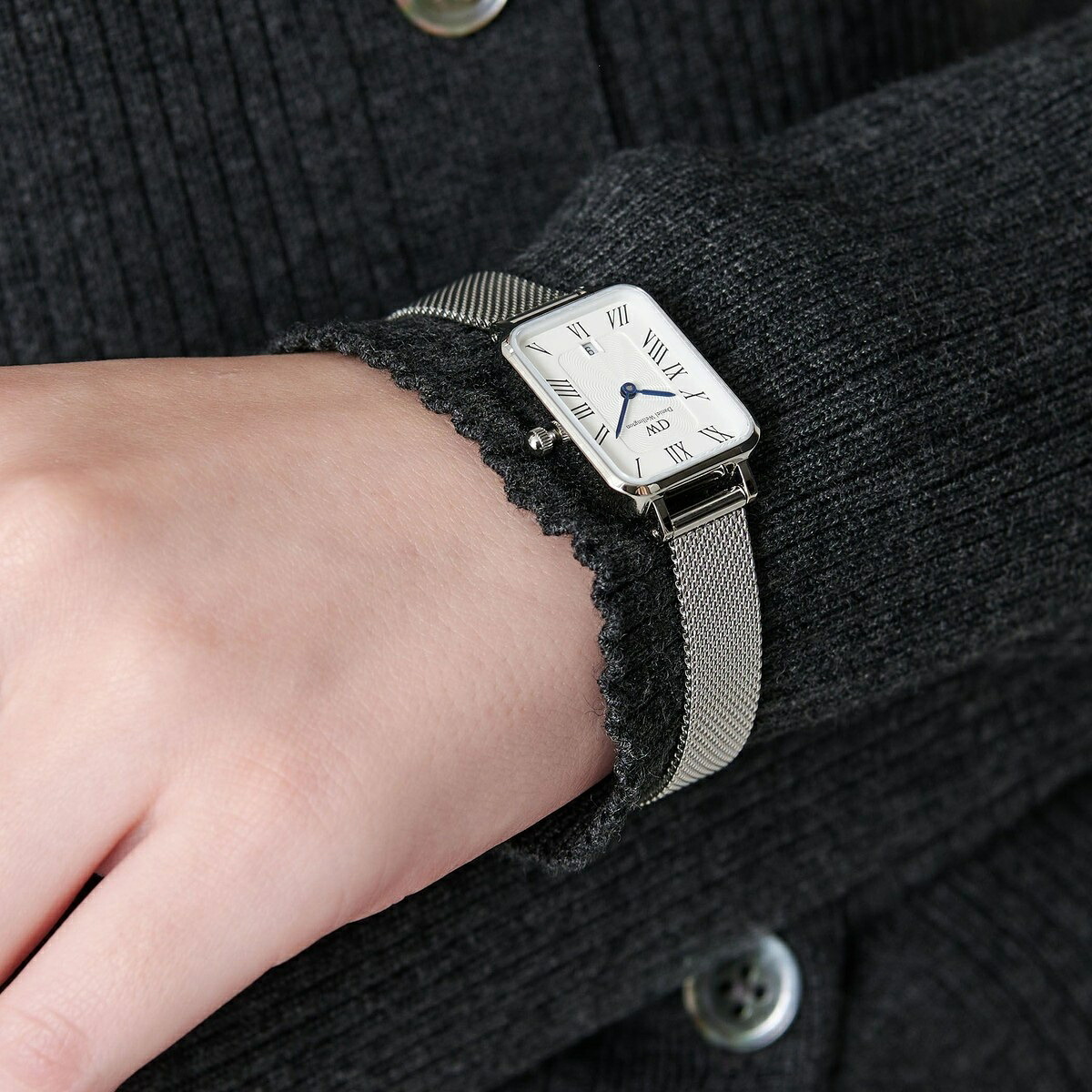 ＜DANIEL WELLINGTON＞Quadro Melrose Roman Numerals D／もの言う花＆青少年 ユナイテッドアローズ（BEAUTY＆YOUTH） 腕時計-レディース腕時計
