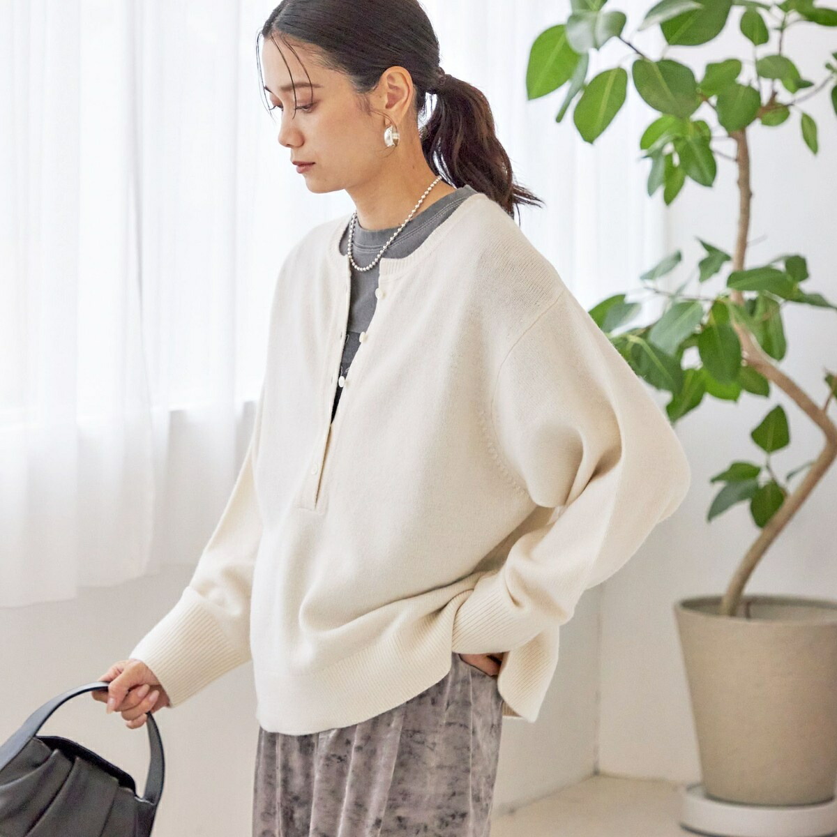 〈手洗い可能〉ウール カシミヤ 2WAY プルオーバー/シップス(SHIPS)|丸井(マルイ)店