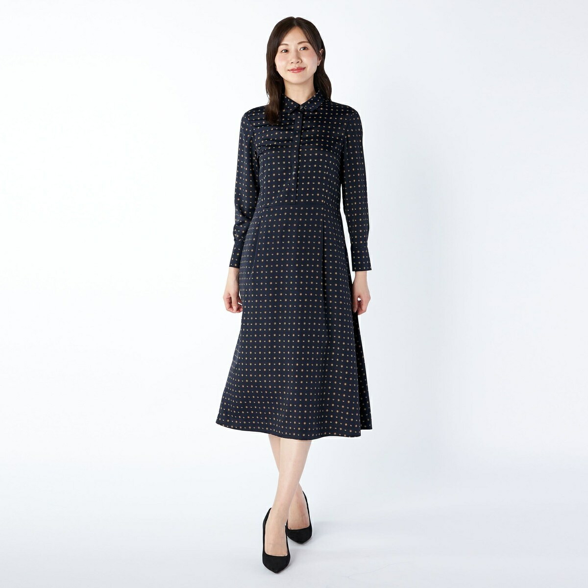 楽天市場】【Lサイズ】千鳥ジャージーワンピース／キース（KEITH