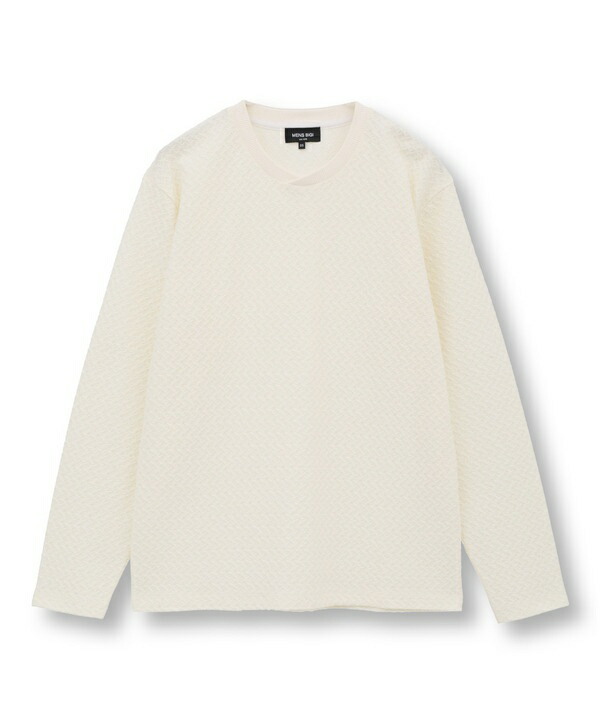 シャーリングジャカードロングスリーブTシャツ／メンズビギ（MEN'S BIGI）