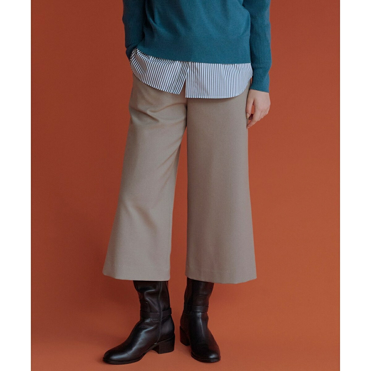 【WEB限定カラーあり】ツムギートflannel クロップド パンツ/Jプレス(J.PRESS)|丸井(マルイ)店