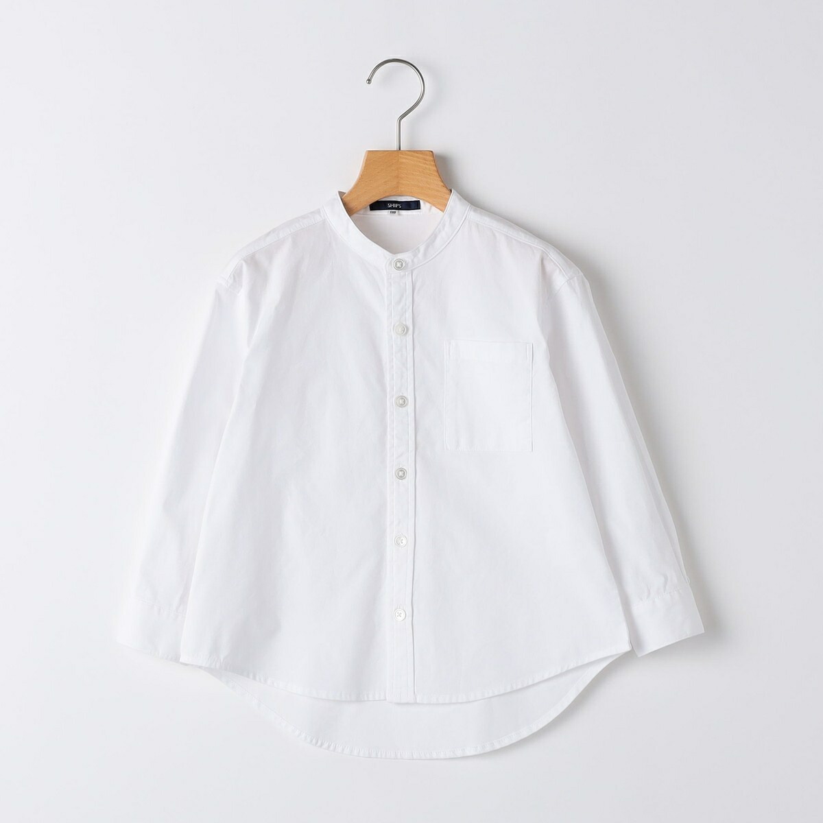 SHIPS KIDS:100～130cm /バンドカラー シャツ／シップス（SHIPS）