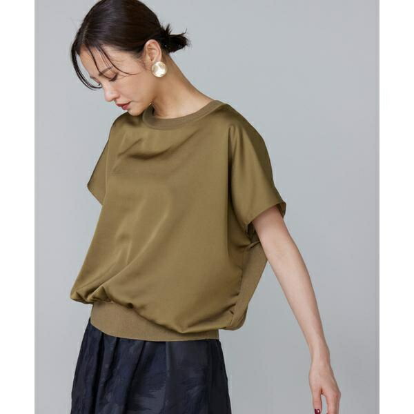 シルキーライクフレンチスリーブニットプルオーバー／ルスーク（Le Souk） 9,781円
