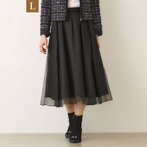 【L】オーガンザ イレギュラータックスカート／トゥービーシック（TO BE CHIC）｜丸井（マルイ）店