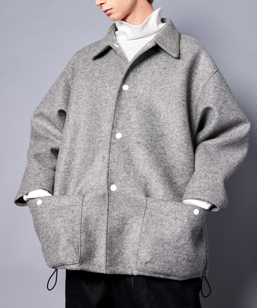 rehacer : Wool Bonding Coach Jacket／レアセル（rehacer）