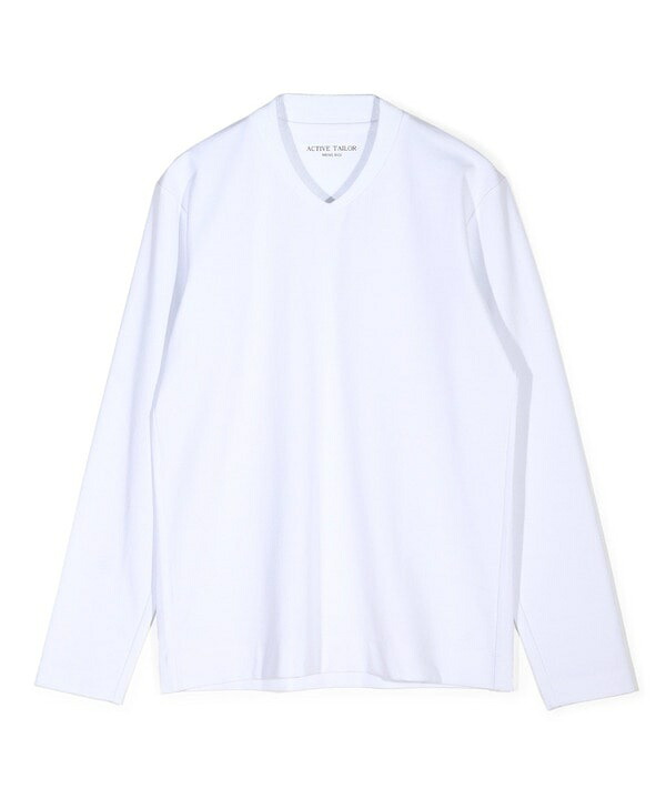 【ACTIVE TAILOR/アクティブテイラー】シルケットスムースVネック長袖Tシャツ／メンズビギ（MEN'S BIGI）
