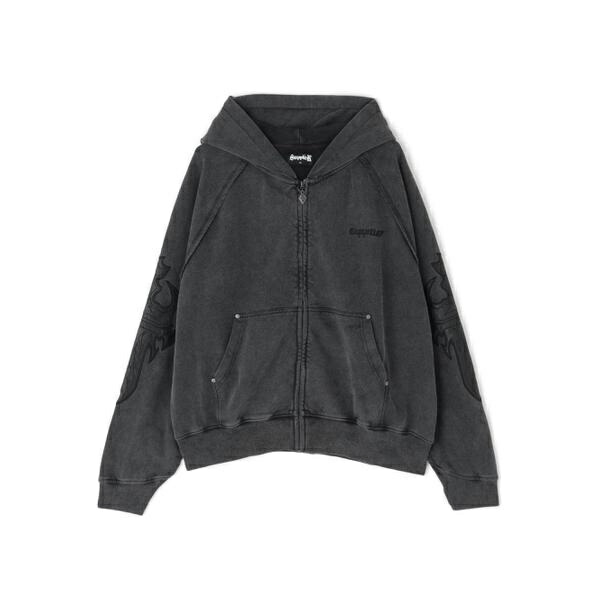 SUPPLIER／サプライヤー／LEATHER PATCH ZIP HOODIE／エルエイチピー（LHP）