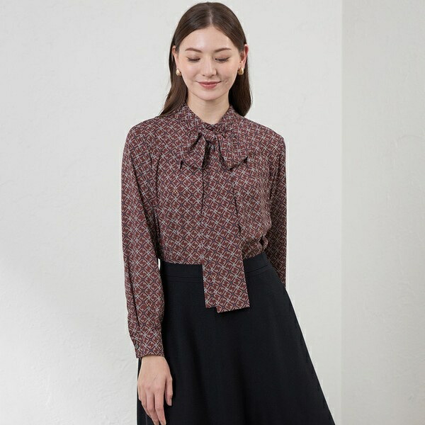 【Anniversary　Piece】【LIBERTY】Ribbon Medallion blous／アマカ（AMACA）
