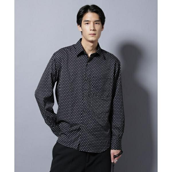 「EDITORIAL PRINT」シルキータッチシャツ／ナノユニバース（NANO universe） 5,475円