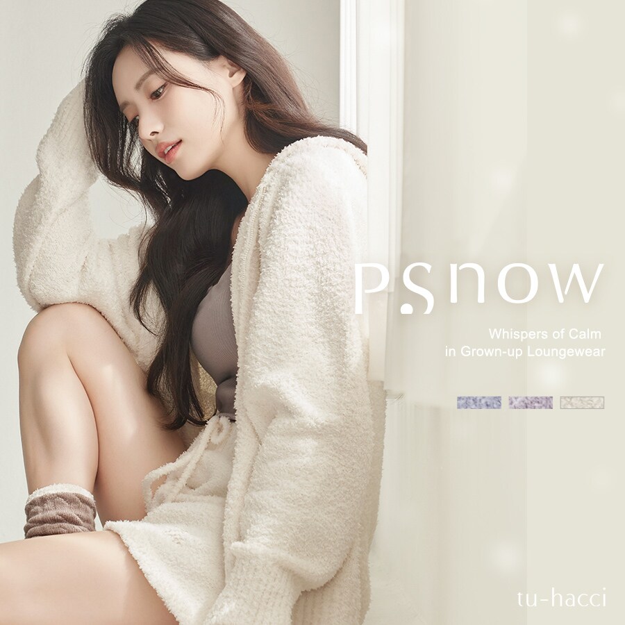 《P.snow》ジップパーカー ルームウェア／ツーハッチ（tu-hacci）