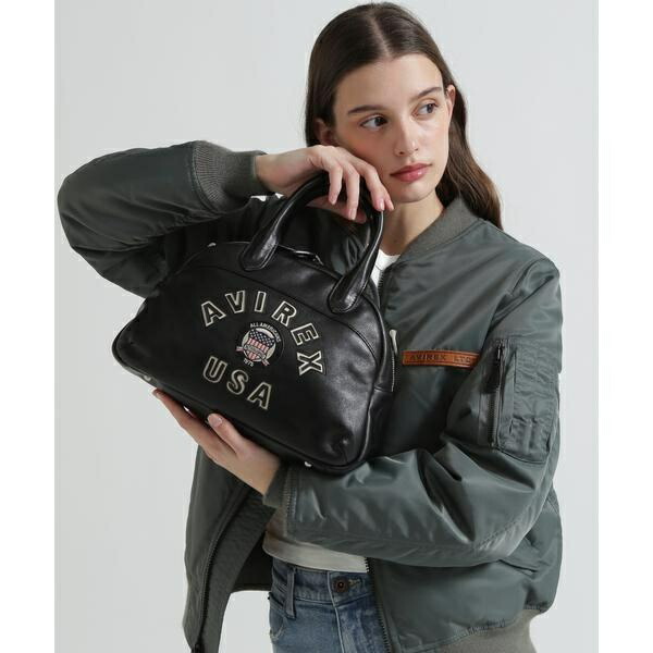 《直営店限定》VARSITY LEATHER MINI-BOSTON BAG ／ AVX5625／アヴィレックス（AVIREX）