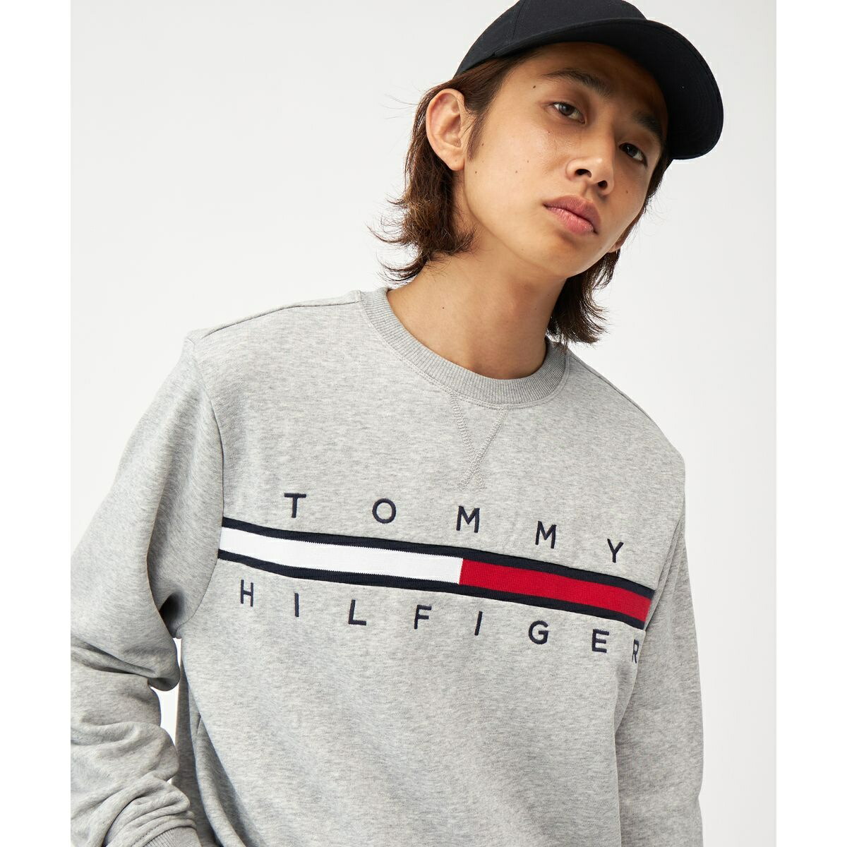 チノフレンチテリーロングスリーブTシャツ／トミー ヒルフィガー（Tommy Hilfiger）