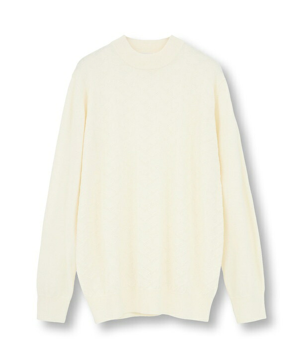 【ACTIVE TAILOR/アクティブテイラー】12Gジャカードモックネックニット／メンズビギ（MEN'S BIGI）