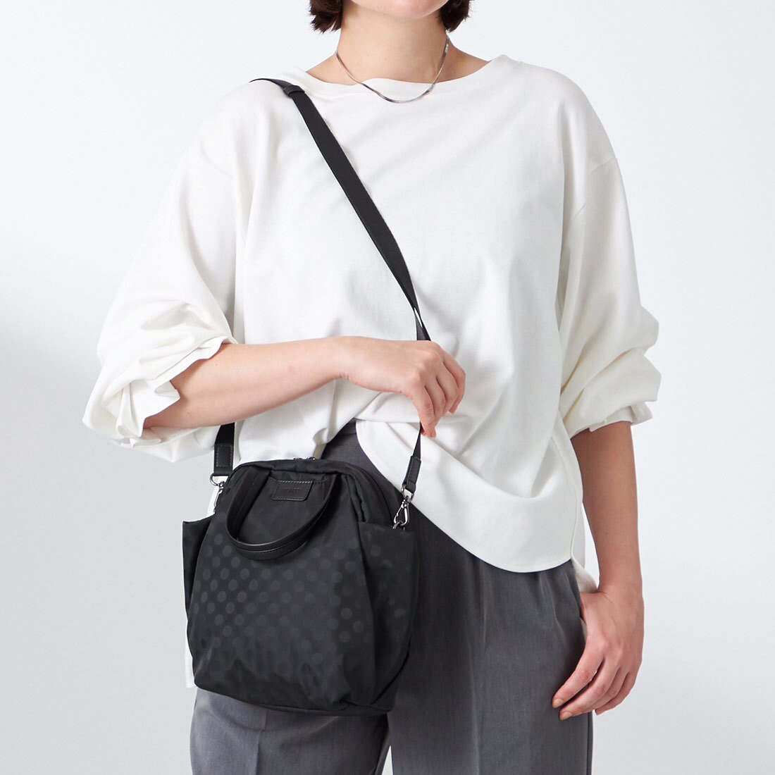 【大人のおしゃれ手帖11月号掲載】市川実和子×Y'SACCS ドットミニボストン/イザック(Y'saccs)|丸井(マルイ)店