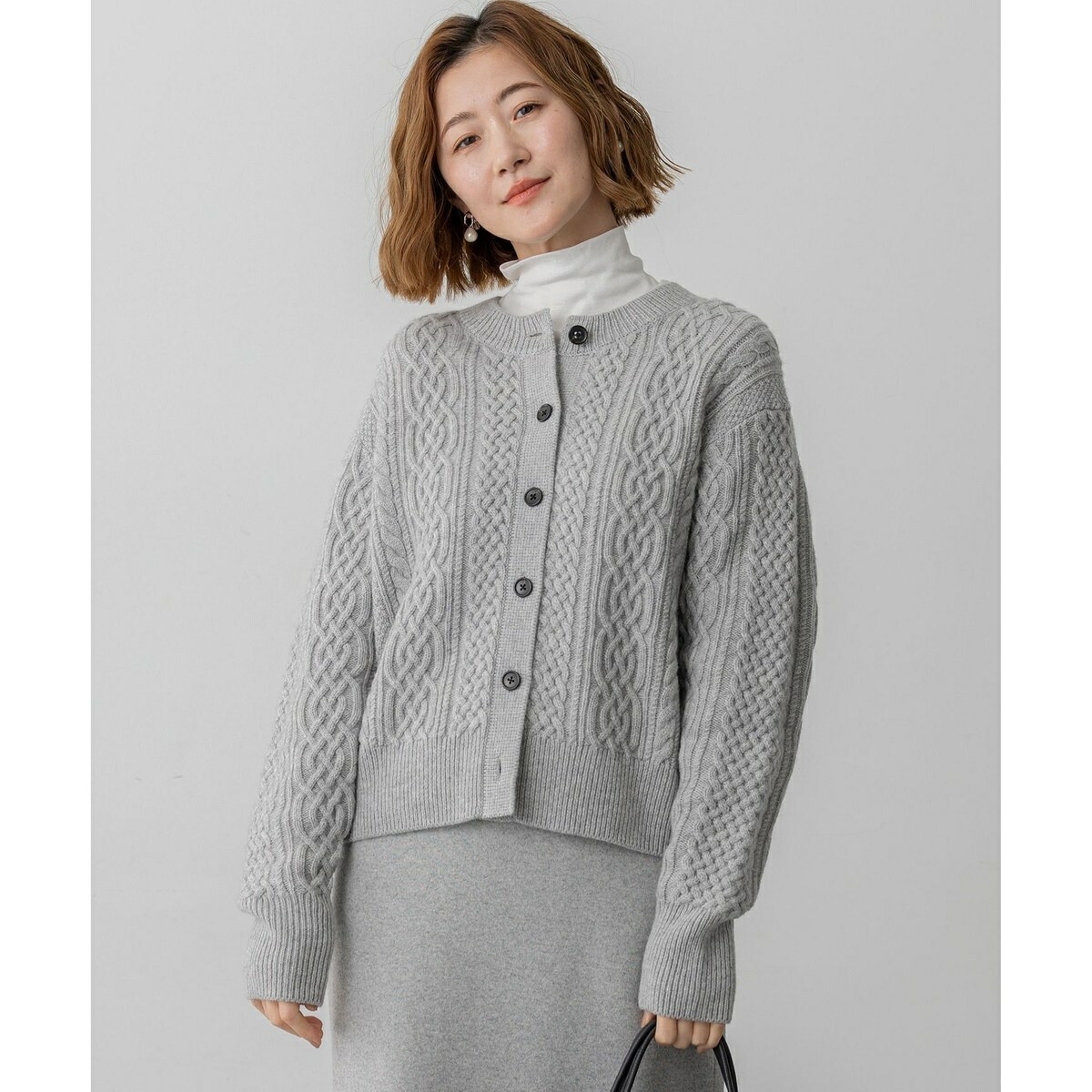 【洗える】カシミヤブレンド ケーブルニットカーディガン／23区（23KU） 16,863円