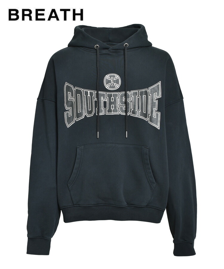 SOUTHSIDE CROSS LOGO HOODIE / ブラック [BR25AW-C5005]／スタイライズ（STYLISE）