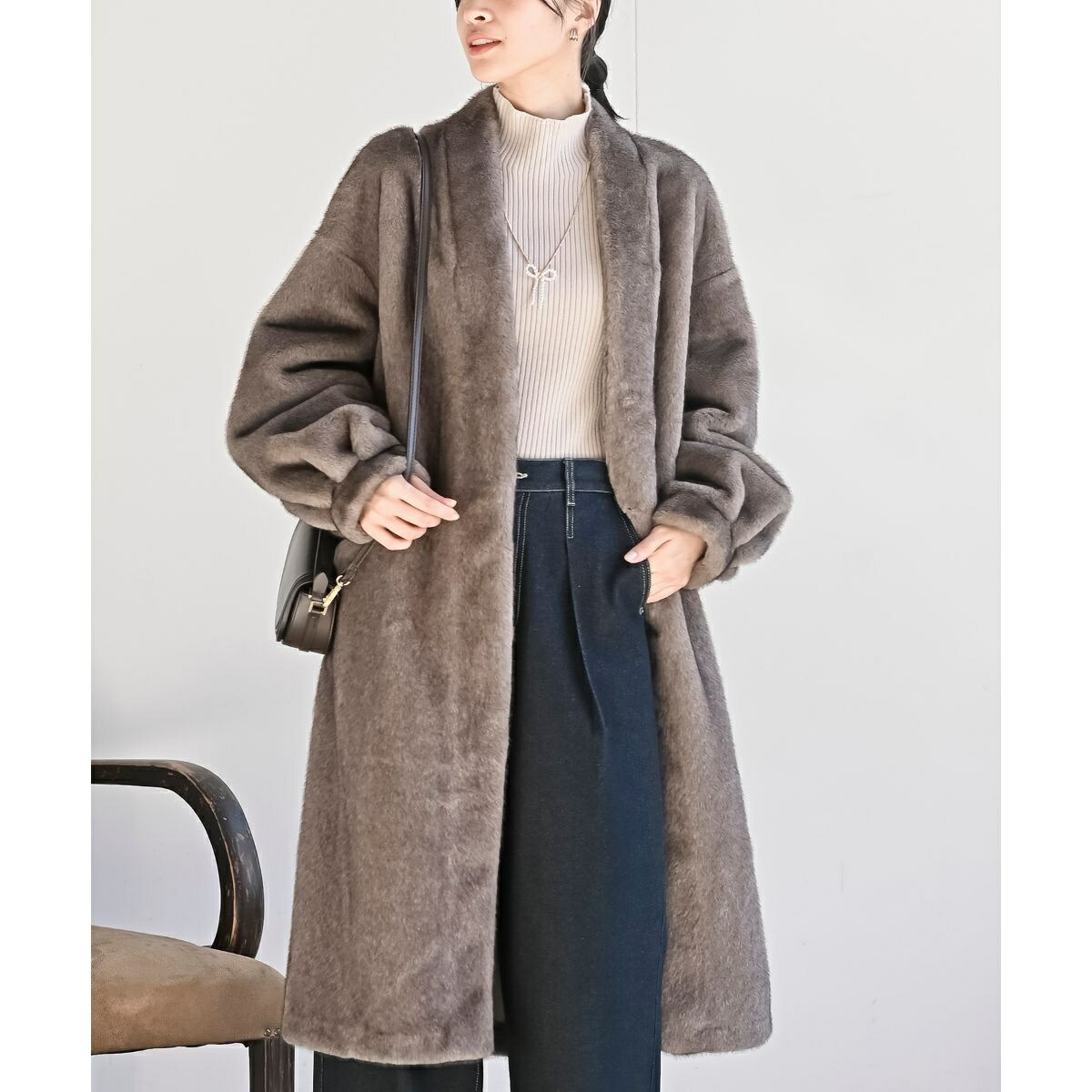 楽天市場】フェイクファーショートコート／ヴァンスエクスチェンジ