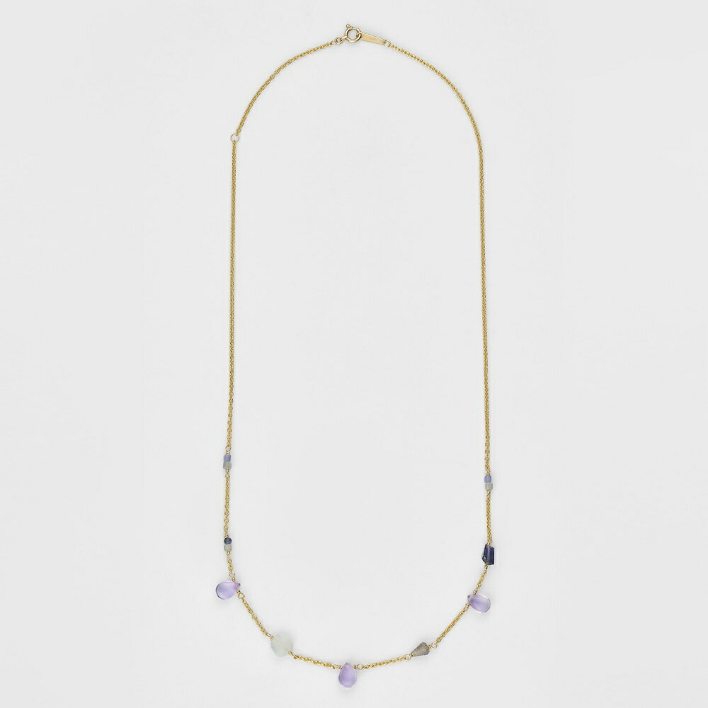 楽天市場】ageteアガット K10 マルチカラーストーン ビーズ ロング