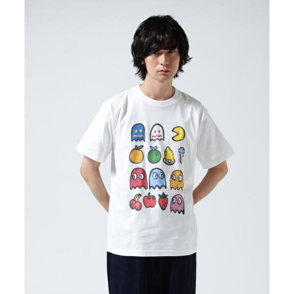 guernika×パックマン／PAC-MAN PAINT T-SHIRT／PAC-MAN CHARA／ロイヤルフラッシュ（ROYAL FLASH）