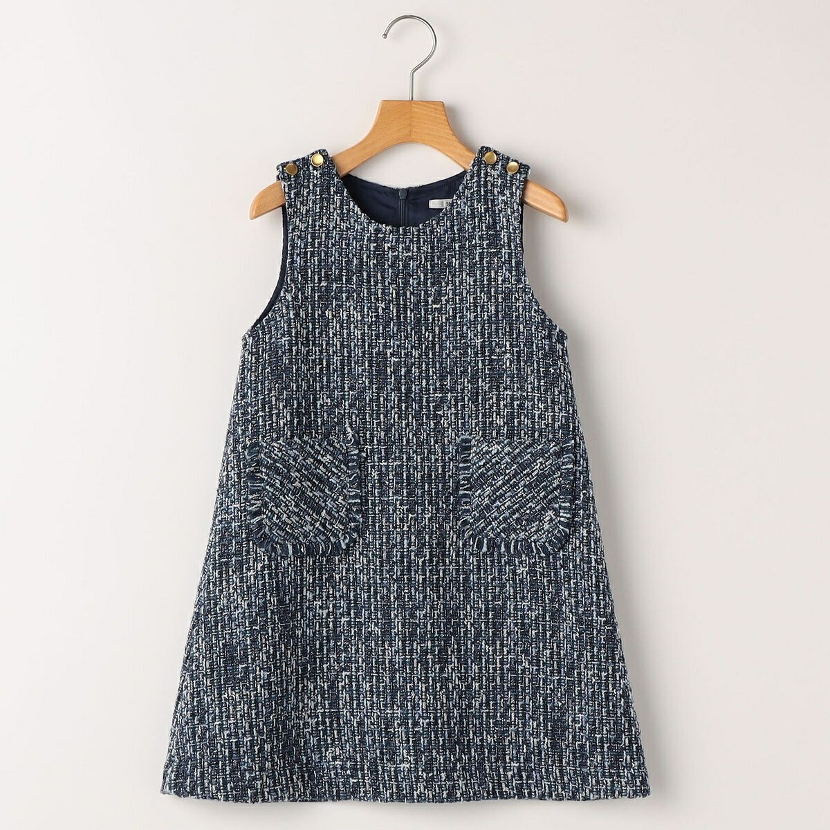 SHIPS KIDS:140~150cm / ツイード ジャンパー ワンピース/シップス(SHIPS)