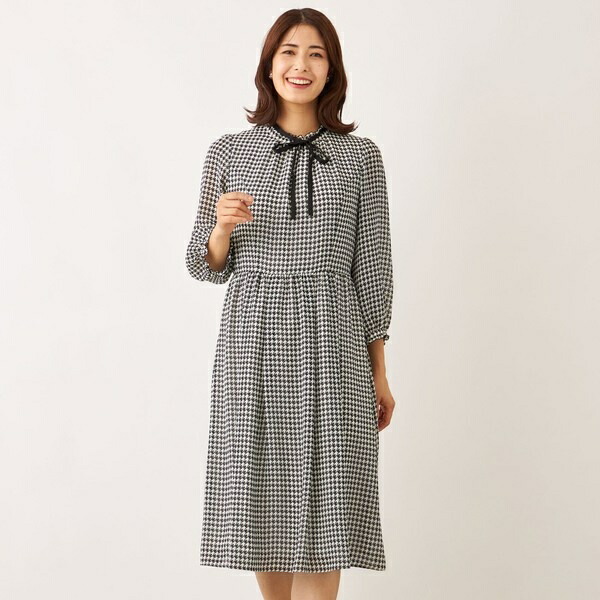 ジョーゼット千鳥 ワンピース／トゥービーシック（TO BE CHIC）