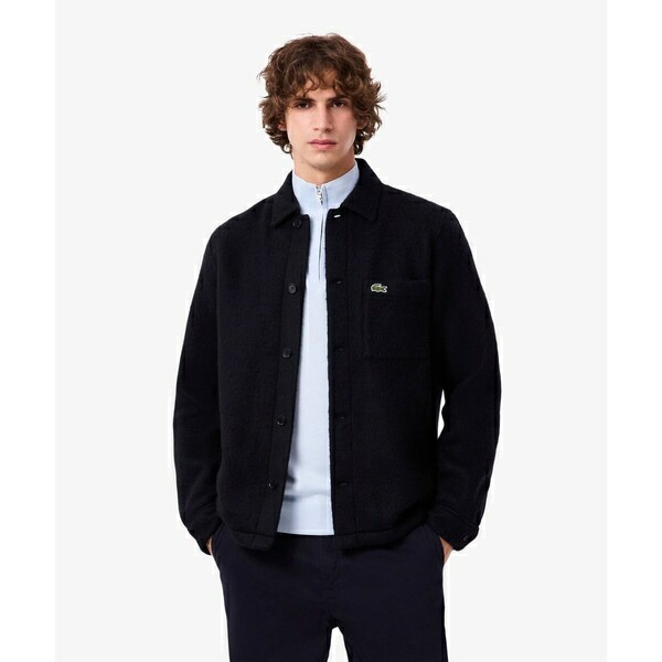 ウールブレンドフェルトオーバーサイズ アウターシャツ／ラコステ（LACOSTE）