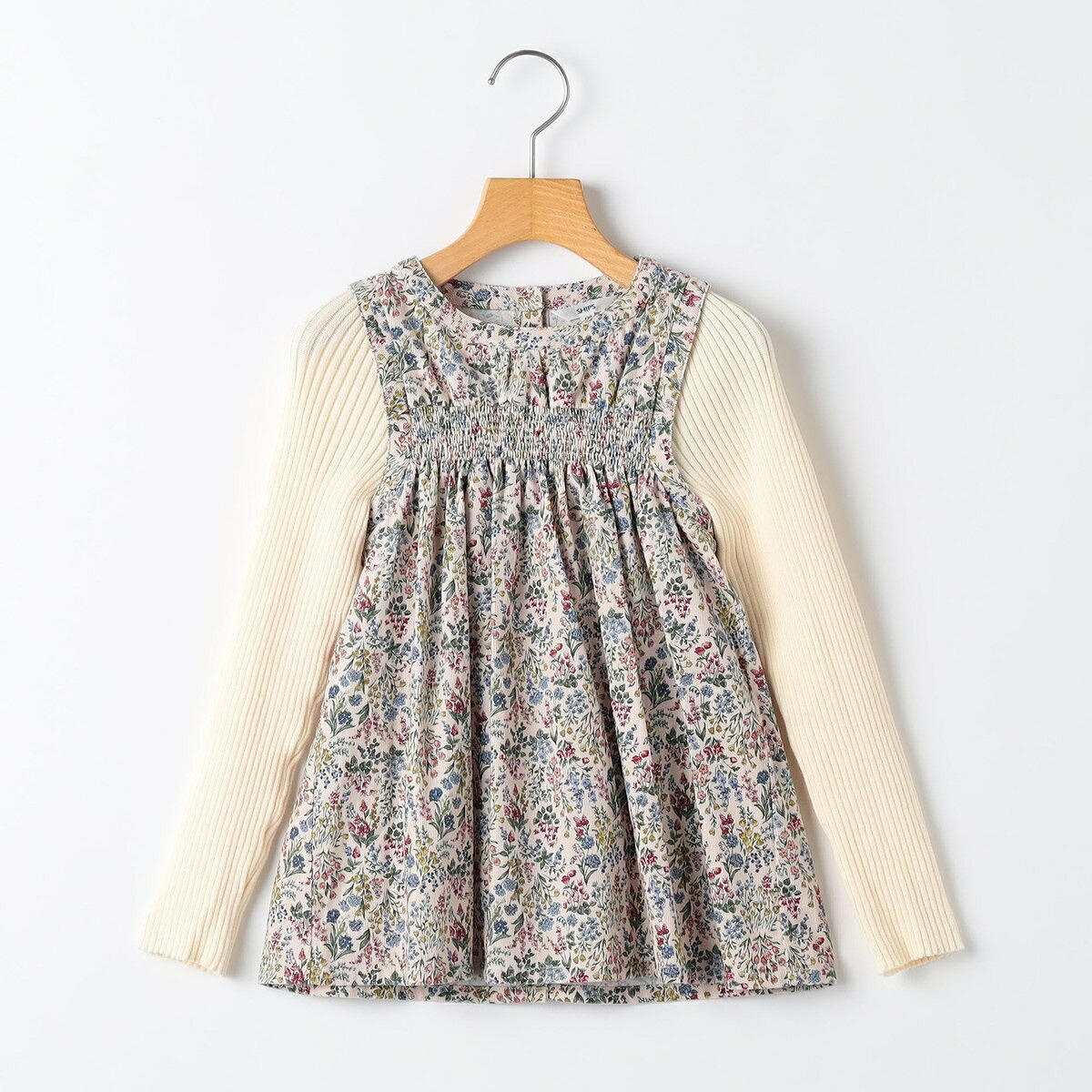 SHIPS KIDS:140～150cm / コーデュロイ リブ レイヤード トップス／シップス（SHIPS）