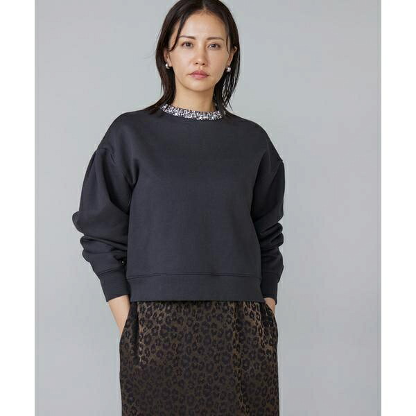 ビジュー衿裏毛プルオーバー／ルスーク（Le Souk） 10,811円