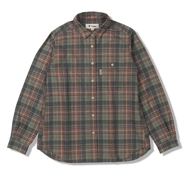 【吸汗速乾】【UVカット】【保温】ＴＳメランジチェックシャツ／フォックスファイヤー（Foxfire） 10,811円