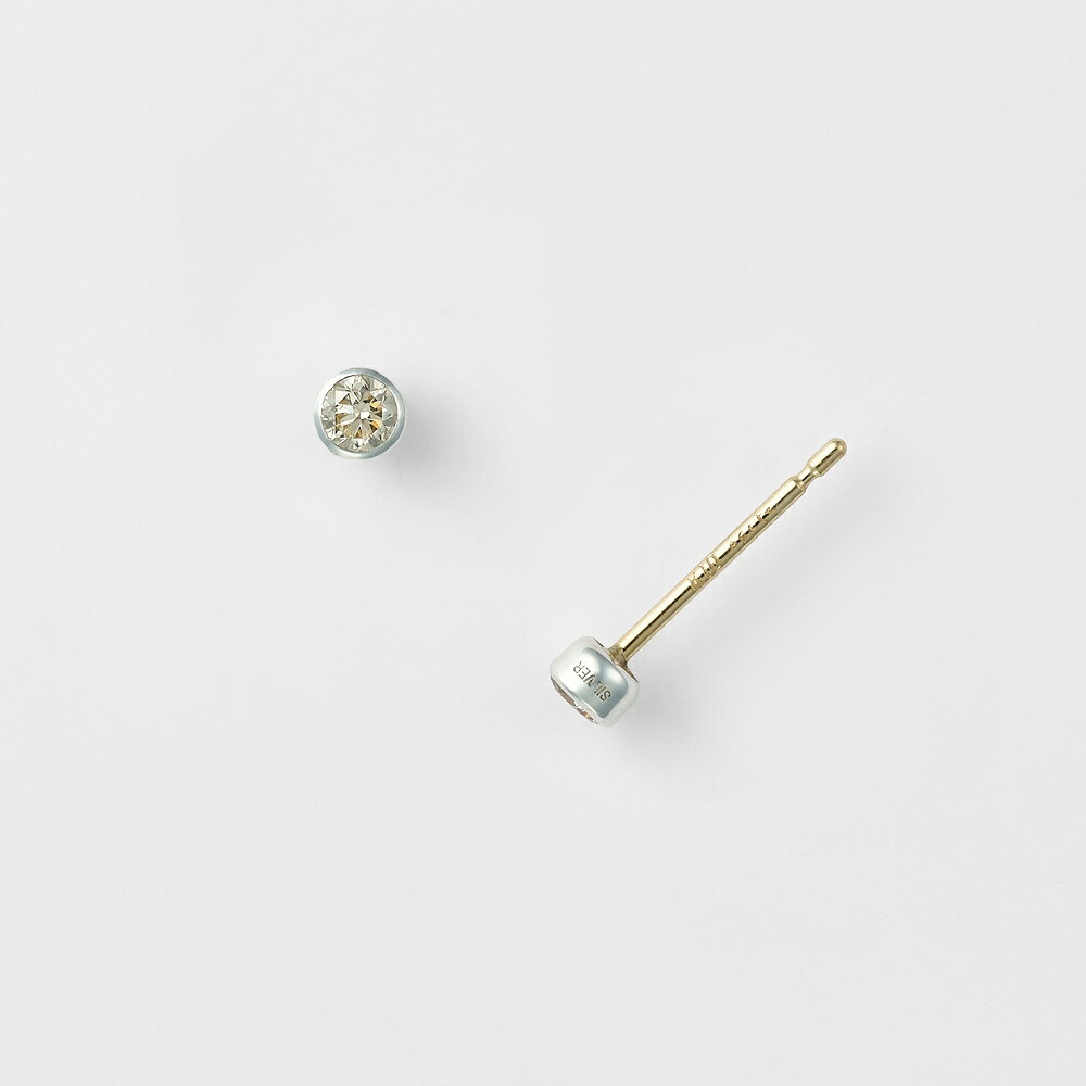 シルバー／K10ダイヤモンドピアス（0.06ct）／アガット（agete）