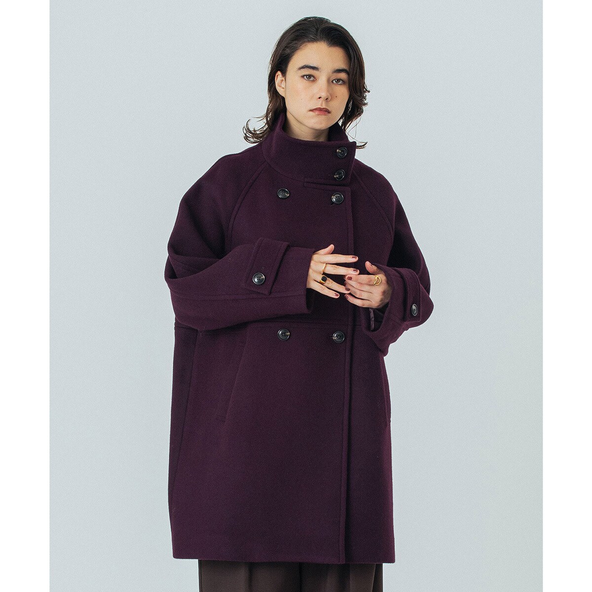 STAND COLLAR COAT／ローズバッド（ROSE BUD）