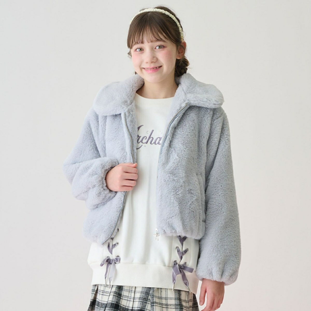 楽天市場】メゾピアノジュニア(mezzo piano junior)フェイクファー衿