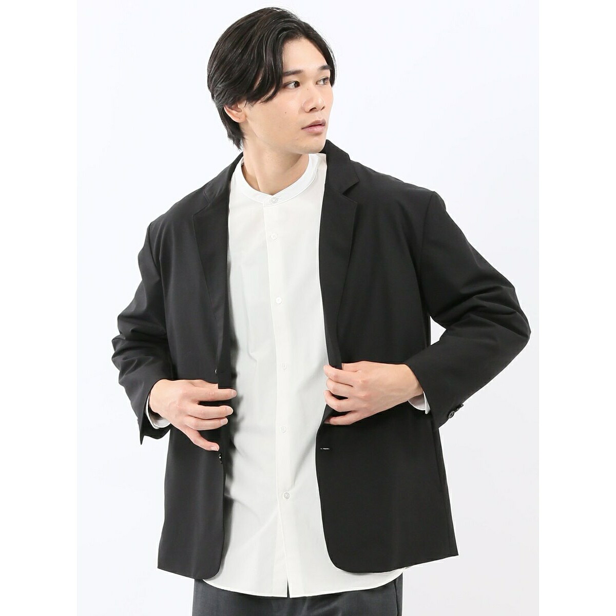 【ストレッチ 防シワ ウール混】タカキュー 2ボタンジャケット(セットアップ可能)／タカキュー（TAKA-Q）