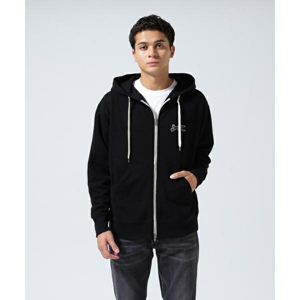 DENHAM／デンハム／CHAIN ZIP UP HOODY／ロイヤルフラッシュ（ROYAL FLASH）