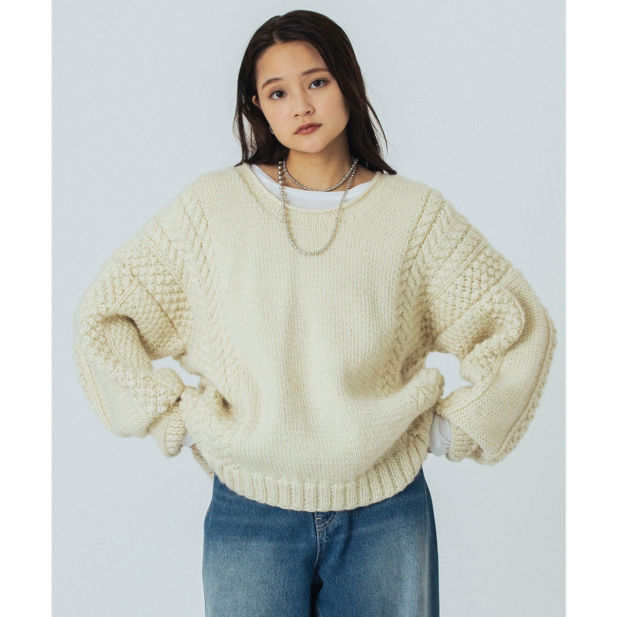 NEPAL MOTIF KNIT／ローズバッド（ROSE BUD）