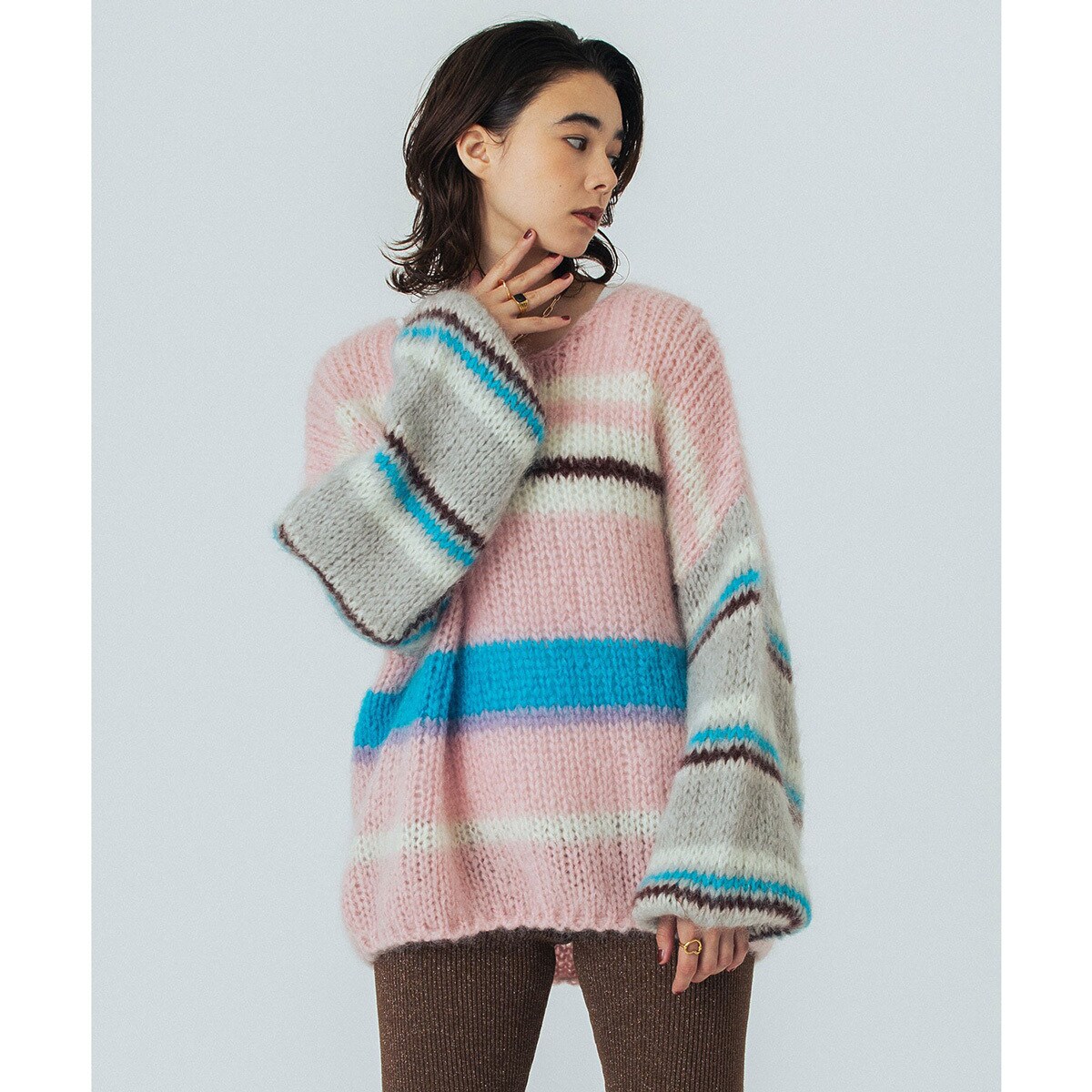 mici/CHUNKY SWEATER／ローズバッド（ROSE BUD）