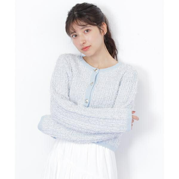 ラメツイードニットカーディガン／ジル バイ ジル スチュアート（JILL by JILL STUART）｜丸井（マルイ）店
